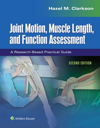 Image of - Joint Motion | Muscle Length | and Function Assessment | 2nd Edition (SB)