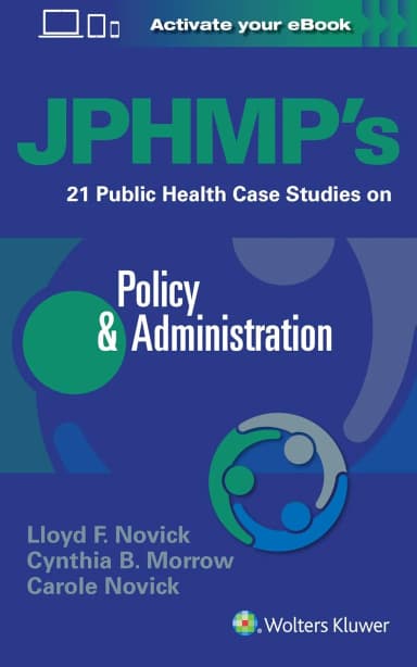 Image of - JPHMP's 21 Public Health Case Studies on Policy and Administration | Paperback