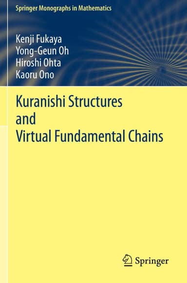 Image of - Kuranishi Structures and Virtual Fundamental Chains | Paperback