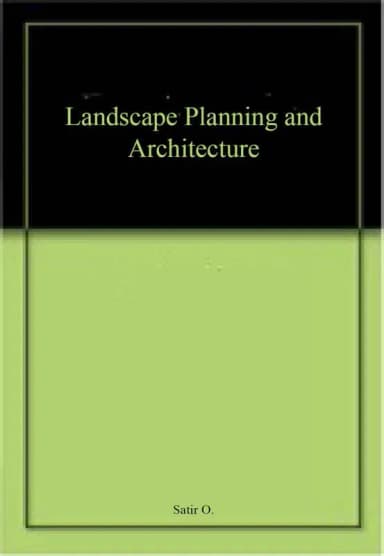 Image of - Landscape Planning and Architecture | Hardcover