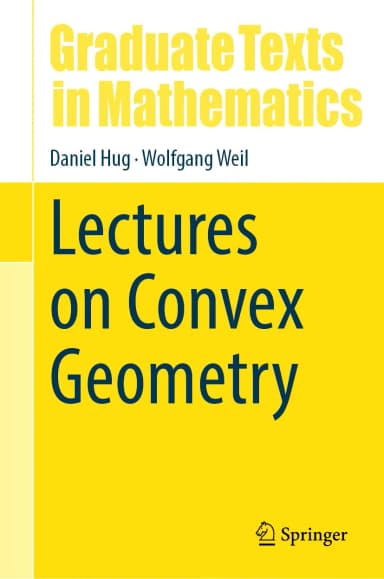 Image of - Lectures On Convex Geometry | Hardcover