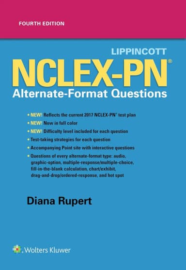 Image of - Lippincott NCLEX-PN Alternate-Format Questions | 4th Edition | Paperback