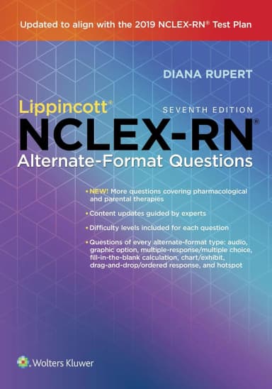 Image of - Lippincott NCLEX-RN Alternate-Format Questions | 7th Edition | Paperback