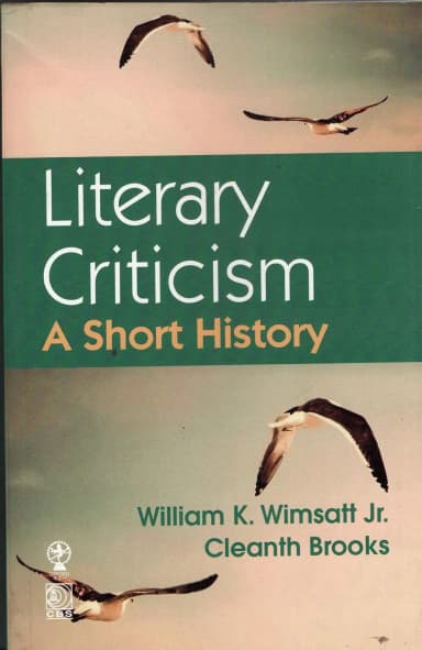 Image of - Literary Criticism A Short History | Paperback