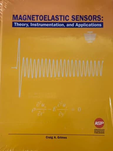 Image of - Magnetoelastic Sensors Theory Instrumentation And Applications | Hardcover
