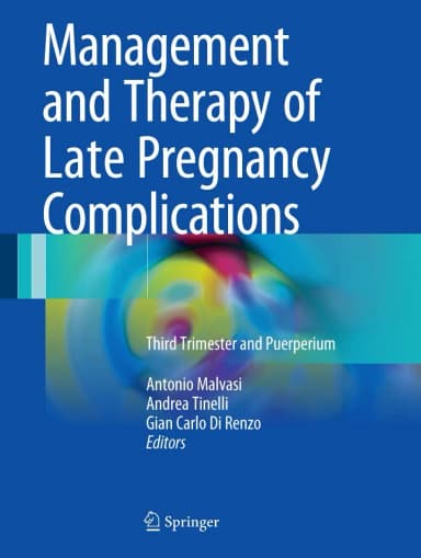 Image of - Management and Therapy of Late Pregnancy Complications | Hardcover