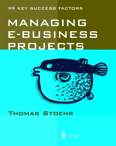 Image of - Managing E-business Projects 99 Key Success Factors