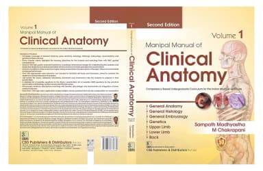 Image of - Manipal Manual Of Clinical Anatomy 2nd Edition Vol 1 | Paperback