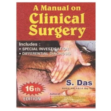Image of - A Manual on Clinical Surgery | 15th Edition