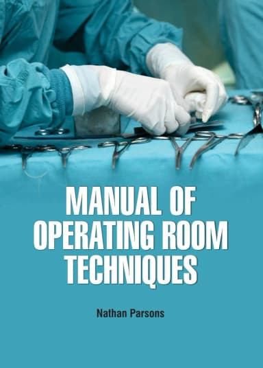 Image of - Manual of Operating Room Techniques | Hardcover