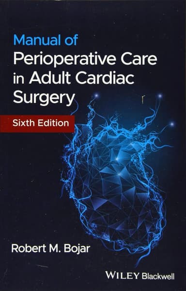 Image of - Manual Of Perioperative Care In Adult Cardiac Surgery 6th Edition | Paperback