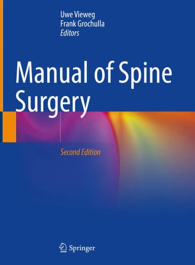Image of - Manual Of Spine Surgery 2nd Edition | Hardcover