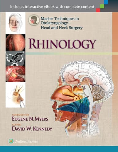 Image of - Master Techniques in Otolaryngology Head and Neck Surgery RHINOLOGY | Hardcover