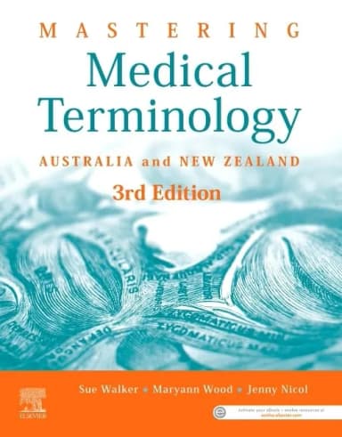 Image of - Mastering Medical Terminology Australia And New Zealand Third Edition | Paperback
