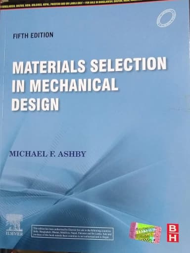 Image of - Materials Selection In Mechanical Design 5th Edition | Paperback