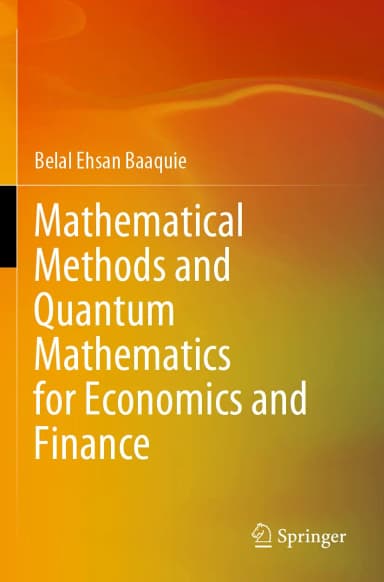 Image of - Mathematical Methods And Quantum Mathematics For Economics And Finance | Paperback