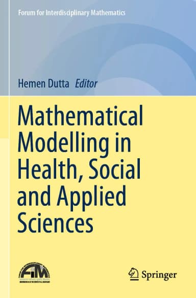 Image of - Mathematical Modelling In Health Social And Applied Sciences | Paperback