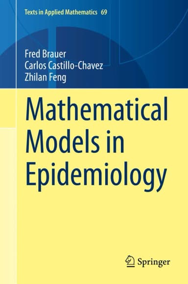 Image of - Mathematical Models In Epidemiology | Hardcover