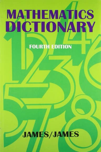 Image of - Mathematics Dictionary | 4th Edition | Hardcover