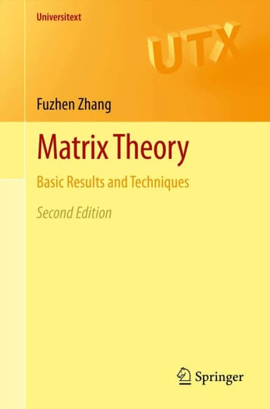 Image of - Matrix Theory Basic Results And Techniques 2nd Edition | Paperback