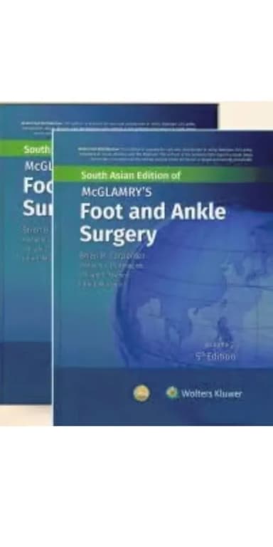 Image of - Mcglamrys Foot And Ankle Surgery 2 Vol Set 5th Edition (Sae) | Hardcover