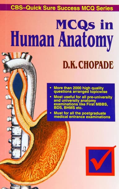 Image of - MCQ's in Human Anatomy (CBS-quick Sure Success MCQ Series)