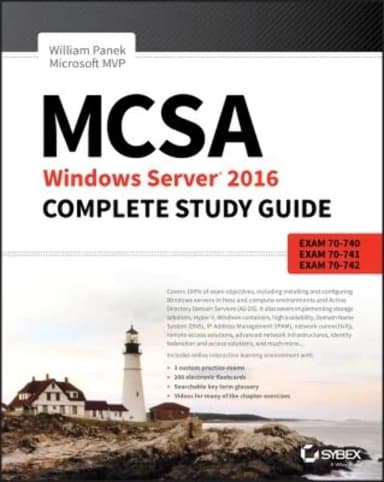 Image of - Mcsa Windows Server 2016 Complete Study Guide | Paperback