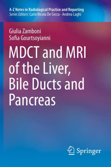 Image of - MDCT And MRI Of The Liver Bile Ducts And Pancreas | Paperback