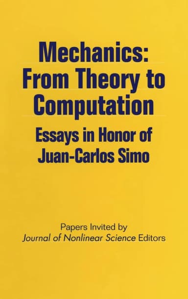 Image of - Mechanics - From Theory to Computation Essays in Honor of Juan-Carlos Simo