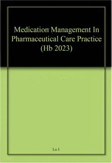 Image of - Medication Management In Pharmaceutical Care Practice | Hardcover