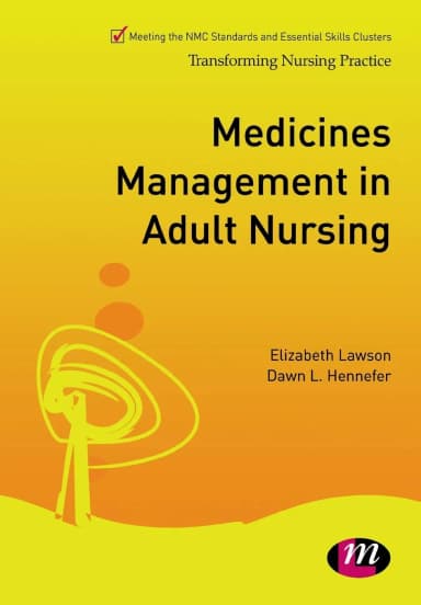 Image of - Medicines Management in Adult Nursing | Paperback