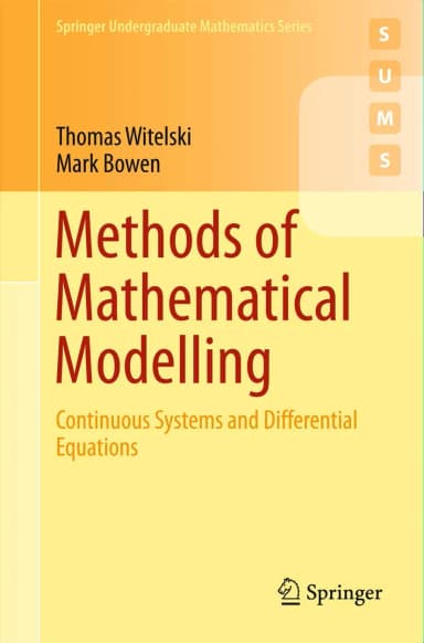 Image of - Methods Of Mathematical Modelling | Paperback
