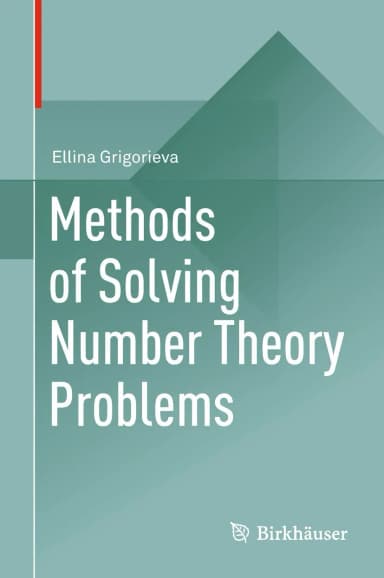 Image of - Methods of Solving Number Theory Problems | Hardcover