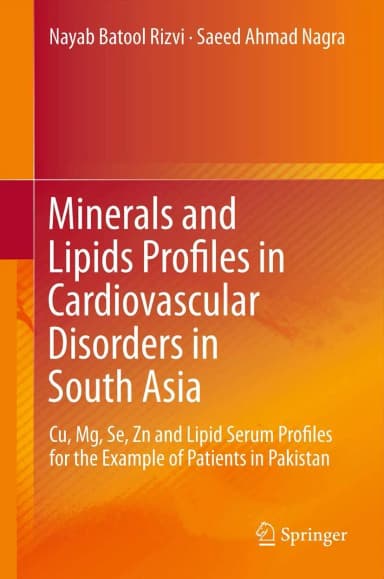 Image of - Minerals and Lipids Profiles in Cardiovascular Disorders in South Asia | Hardcover