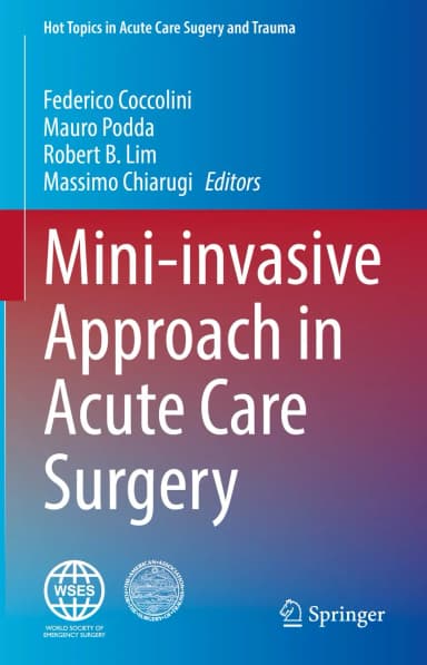 Image of - Mini Invasive Approach In Acute Care Surgery | Hardcover