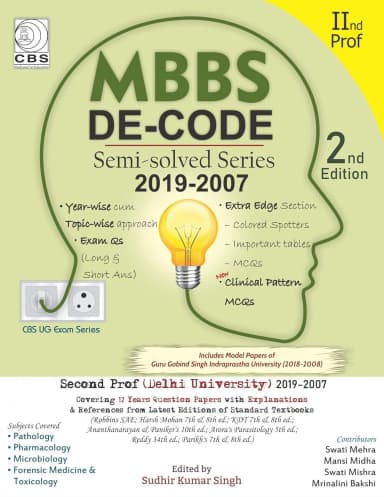 Image of - MMBS DE CODE SEMI SOLVED SERIES 2019-2007 2 PROF 2nd Edition | Paperback