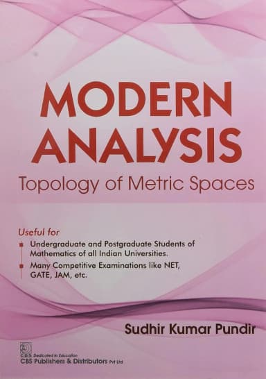 Image of - Modern Analysis Topology Of Metric Spaces | Paperback
