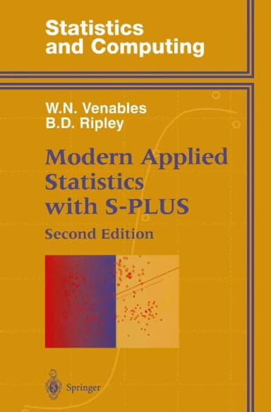Image of - Modern Applied Statistics with S-Plus | 2nd Edition (Statistics and Computing)