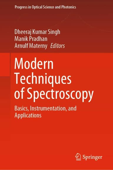 Image of - Modern Techniques Of Spectroscopy Basics Instrumentation And Applications | Hardcover