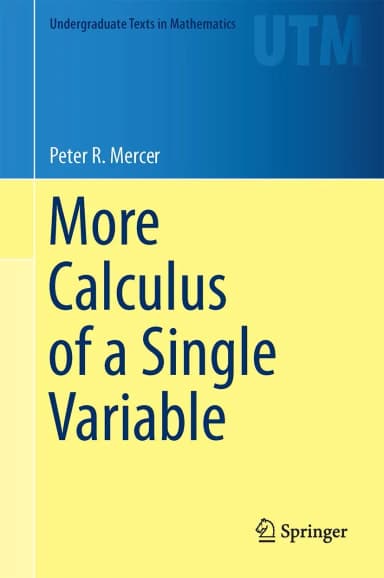 Image of - More Calculus of a Single Variable | Hardcover