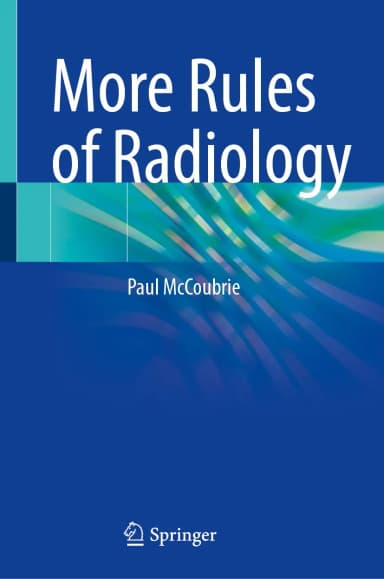 Image of - More Rules Of Radiology | Hardcover