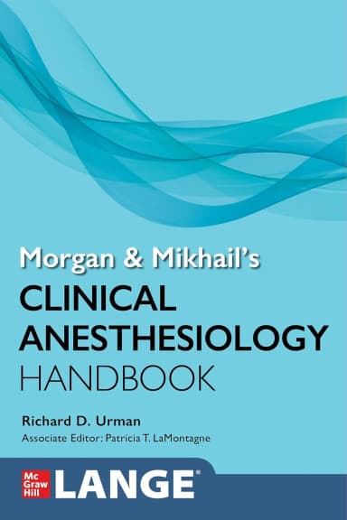 Image of - Morgan And Mikhails Clinical Anesthesiology Handbook | Paperback