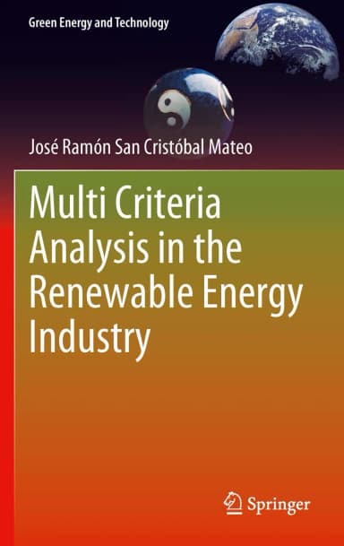 Image of - Multi Criteria Analysis in the Renewable Energy Industry | Hardcover
