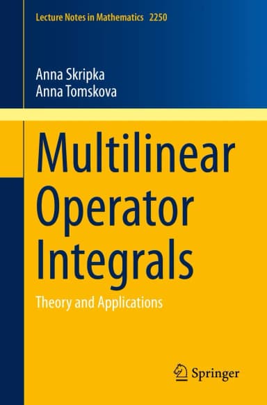 Image of - Multilinear Operator Integrals Theory And Applications | Paperback