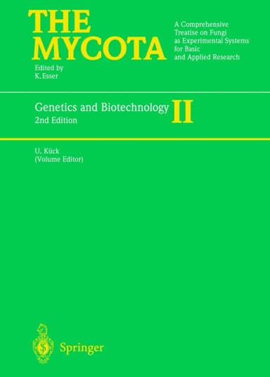 Image of - The Mycota Genetics and Biotechnology | 2nd Edition Volume II | Hardcover