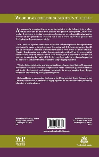 Image of - New Product Development In Textiles | Hardcover