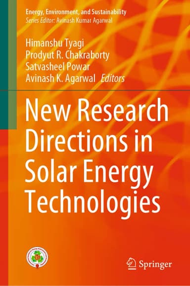 Image of - New Research Directions In Solar Energy Technologies | Hardcover
