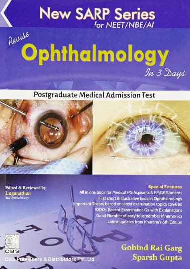 Image of - New SARP Series for NEET/NBE/AIRevise Ophthalmology in 3 Days | Paperback