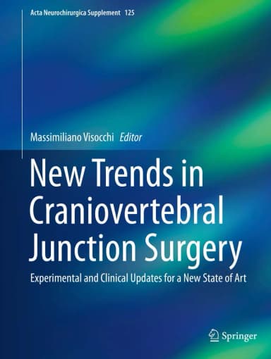 Image of - New Treands in Craniovertebral Junction Surgery | Hardcover