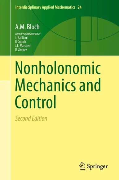 Image of - Nonholonomic Mechanics and Control | 2nd Edition | Hardcover